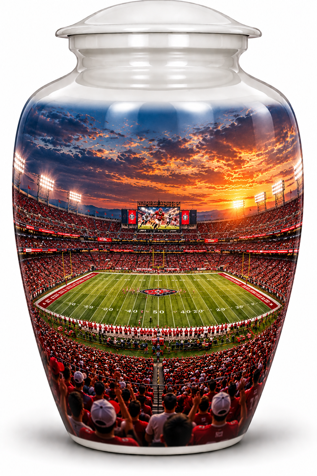 Rugby Memorial Adult Cremation Urn